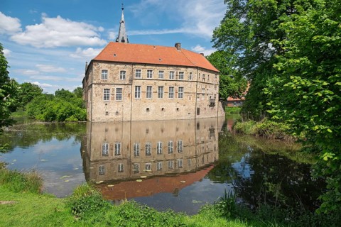 Lüdinghausen Castle, moated castle, Renaissance castle, Lüdinghausen, Münsterland, North