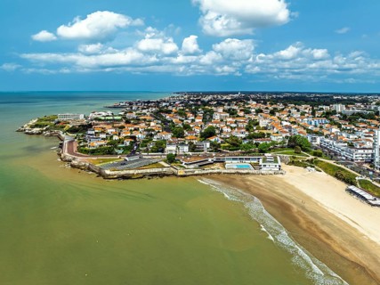 Royan from a drone, Nouvelle-Aquitaine, Charente-Maritime, France