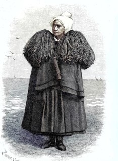 French folklore, Mourning for a fisherwoman from the Sables-d'Olonne area, Illustration, published