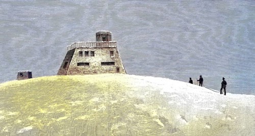 The newly built observatory on the summit of Mont Blanc, France, illustration, published 1890,