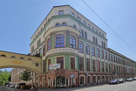 Kollmar & Jourdan House built in 1910, Technical Museum, Art Nouveau, Pforzheim, Northern Black