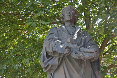Monument to the humanist and philosopher Johannes Reuchlin during the Renaissance, bronze
