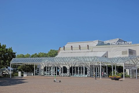 City Theatre, Waisenhausplatz, Pforzheim, Northern Black Forest, Black Forest, Baden-Württemberg,