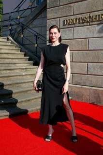 Christiane Paul arriving for Charles Gounod's Roméo et Juliette after William Shakespeare at the