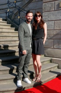 Franz Dinda and Elise Dinda arriving for Charles Gounod's Roméo et Juliette after William
