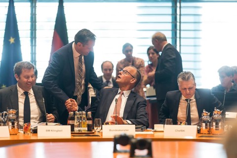 Lars Klingbeil (SPD, Vice-Chancellor and Federal Minister of Finance), Olaf Lies (SPD, Minister