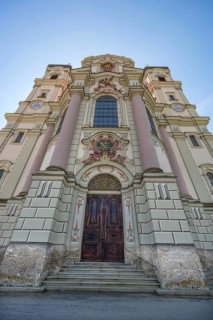 East towers of the Basilica of St Alexander and St Theodore, Ottobeuren, Unterallgäu, Bavaria,