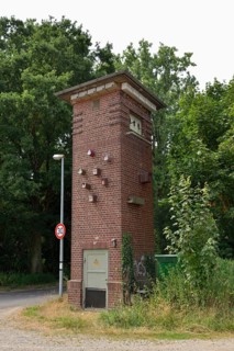 Former transformer station was converted into a bird protection station, nature conservation