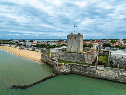Fouras from a drone, Fouras-les-Bains, Charente-Maritime, Nouvelle-Aquitaine, France