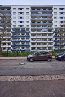 High-rise buildings, residential buildings, residential silos, facade, window, balcony, car park