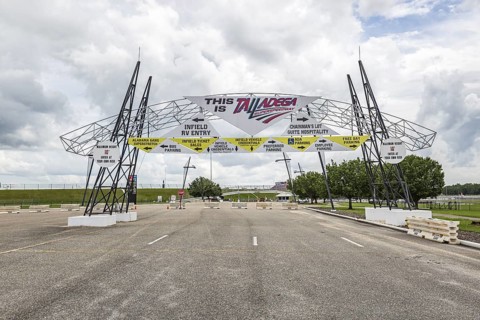 Entrance to the Talladega Superspeedway in Talladega, Alabama