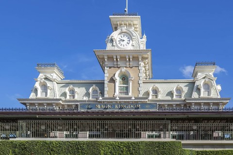 Entrance to the Magic Kingdom at Walt Disney World, Orlando, Florida