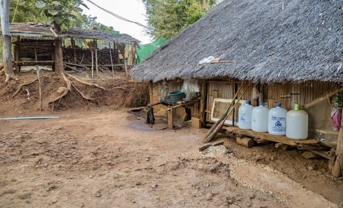 Residences of the Kayah Lahwi (long neck Karen) tribe area of the Union of Hill Tribe Villages