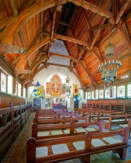 Gustav Adolf Chapel, interior photo, Lützen Museum 1632 to commemorate the Battle of Lützen and the
