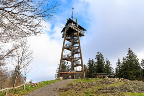 Eugen Keidel Tower or Schauinsland Tower, observation tower on the Schauinsland mountain, Black