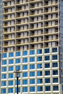 Construction of over 920 student flats at Cambridgelaan in the Science Park, University of Utrecht,