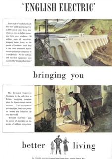 English Electric HEP hydro-electricity power energy advert advertising in Country Life magazine UK