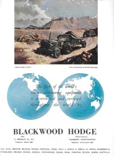 Blackwood Hodge earthmoving equipment advert advertising in Country Life magazine UK 1951