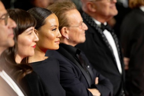 Cannes, France - 16.5.2024: Kelly McNamara, Bono on the red carpet during the 78th Cannes