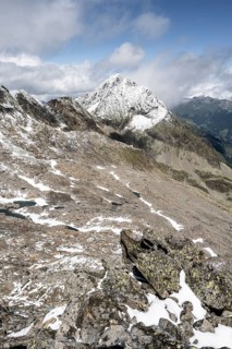 Mountain peak Kleiner Hornkopf, view from the summit of the Keeskopf, Schober group, Hohe Tauern