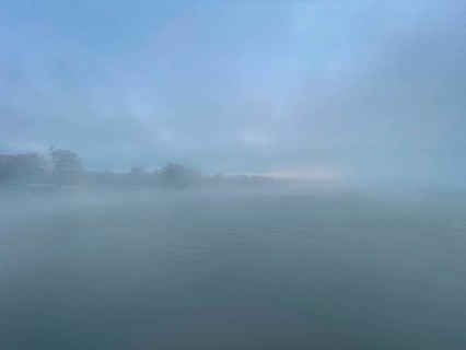 Fog over Lake Starnberg, Bavaria, Germany