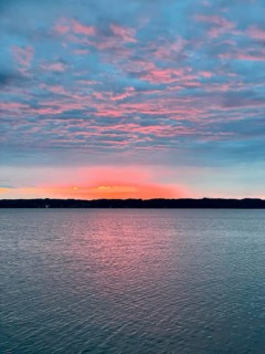 Evening atmosphere, Lake Starnberg, Bavaria, Germany