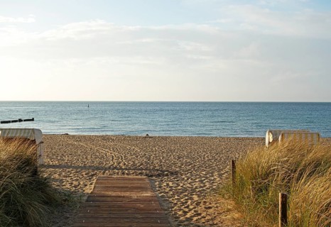 Beach access 14, beach chairs, beach, Baltic Sea, Baltic Sea resort, Kühlungsborn, Rostock