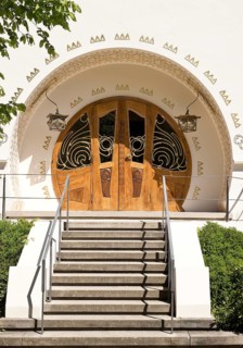Entrance, Great House Glückert by Joseph Maria Olbrich, Mathildenhöhe, UNESCO World Heritage Site,