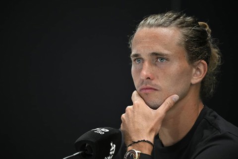 Press conference, PK, portrait, Alexander Zverev GER, thoughtful, gesture, gesture, tennis, ATP