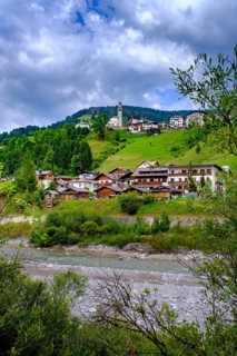 San Pietro di Cadore, on the Piave, Dolomites, Trentino, Italy