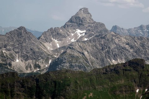 Summit of the Hochvogel, Allgäu Alps, Allgäu, Bavaria, Germany
