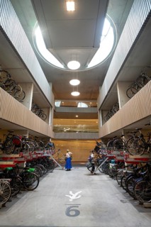 Central bicycle car park at Stationsplein, the largest bicycle car park in the world with over 13,