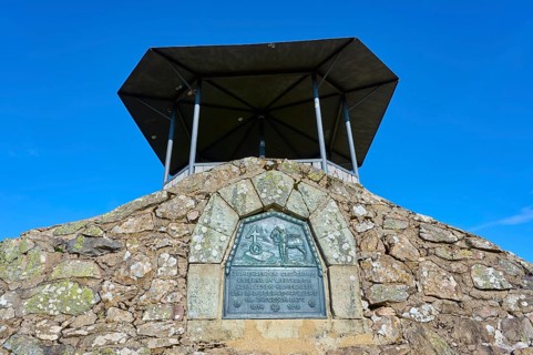 Kandel Höhenweg with viewing platform, Kandel, Waldkirch, Black Forest, Baden-Württemberg, Germany
