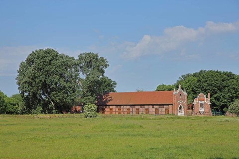 UNESCO Luisium, neo-Gothic stud farm, Dessau-Wörlitz Garden Kingdom, Dessau, Dessau-Roßlau,