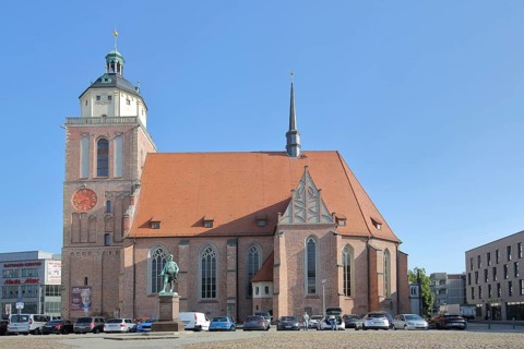 Gothic St Mary's Church, Dessau, Dessau-Roßlau, Saxony-Anhalt, Germany