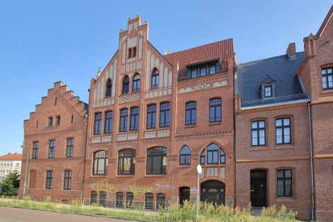 St Joseph Hospital Day Clinic, Clinic, Brick building, Dessau, Dessau-Roßlau, Saxony-Anhalt,