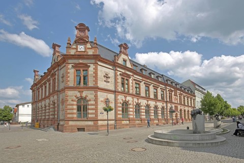 Historic post office, Bernburg, Saxony-Anhalt, Germany