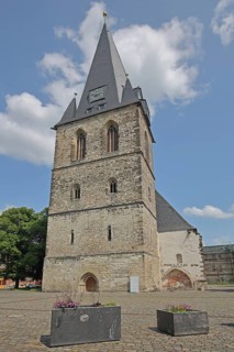 Gothic St Mary's Church, Bernburg, Saxony-Anhalt, Germany