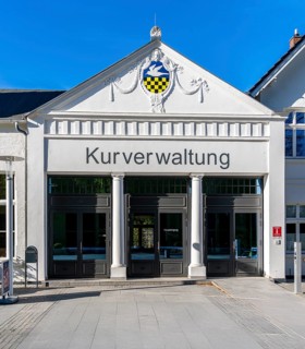 House of the spa administration, Sellin, Rügen, Mecklenburg-Western Pomerania, Germany