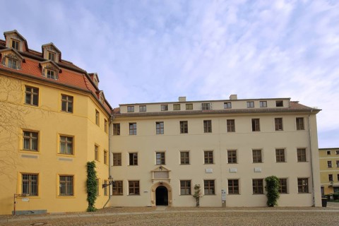 Historic Old Latin School built in 1564, Luther city Wittenberg, Fläming, Saxony-Anhalt, Germany