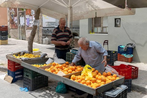 Saturday Farmers' Market, Chania, Crete, Greece, 23 May 2025 < english> Saturday Farmers' Market,