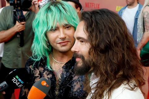 Bill and Tom Kaulitz at the special screening of Kaulitz & Kaulitz S2 at the Delphi Filmpalast in