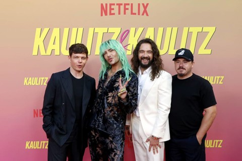 Georg Listing, Bill Kauliutz, Tom Kaulitz and Gustav shepherd (Tokio Hotel) at the special