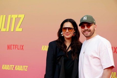 Nilam Farooq and company at the special screening of Kaulitz & Kaulitz S2 at the Delphi Filmpalast