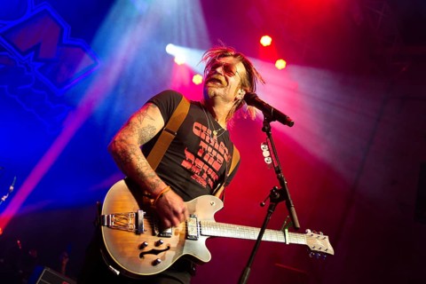 Jesse The Devil Hughes, singer of EAGLES OF DEATH METAL, live at Kesselhaus Berlin, on 10/06/2025