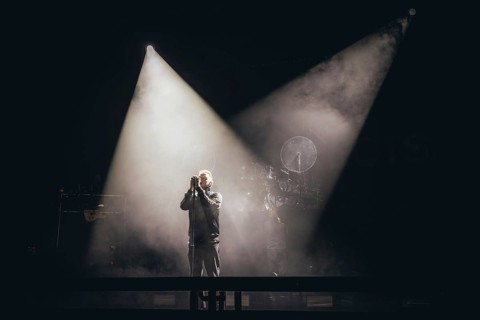 Singer Samuel David Carter from Architects live on European Tour 2026 in the Berlin Velodrome on 22