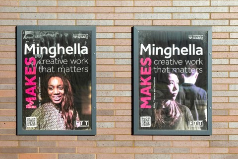 Posters Minghella Studios, Department of Film Theatre Television, Whiteknights Campus, University