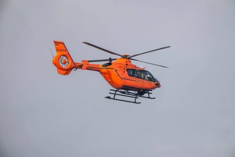 Rescue helicopter, air rescue from the Federal Ministry of the Interior, BMI, Christoph 3,