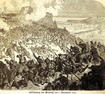 Storming of Malakoff on September 8, 1855, Battle of Malakov, fortifications on Malakov Hill,
