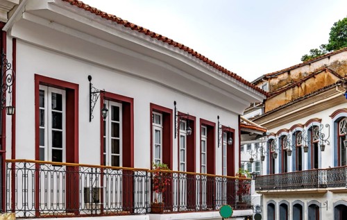 Old streets and buildings in the historic city of Ouro Preto in Minas Gerais, Ouro Preto, Minas